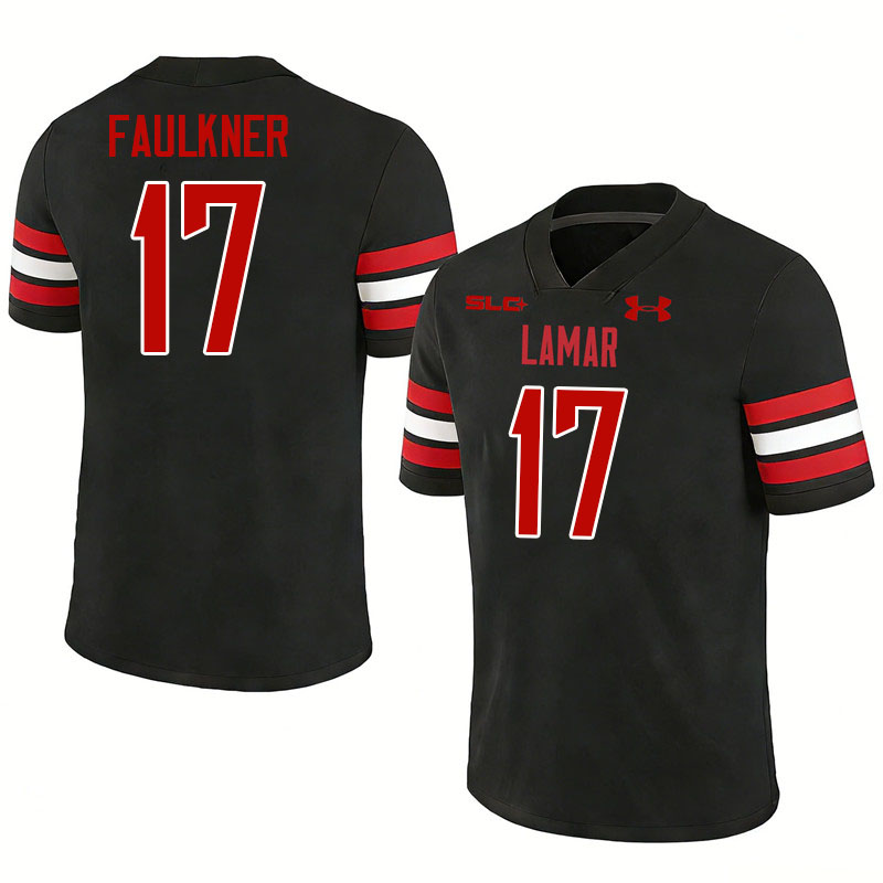 Lamar Cardinals #17 Brayden Faulkner College Football Jerseys,Uniforms-Black